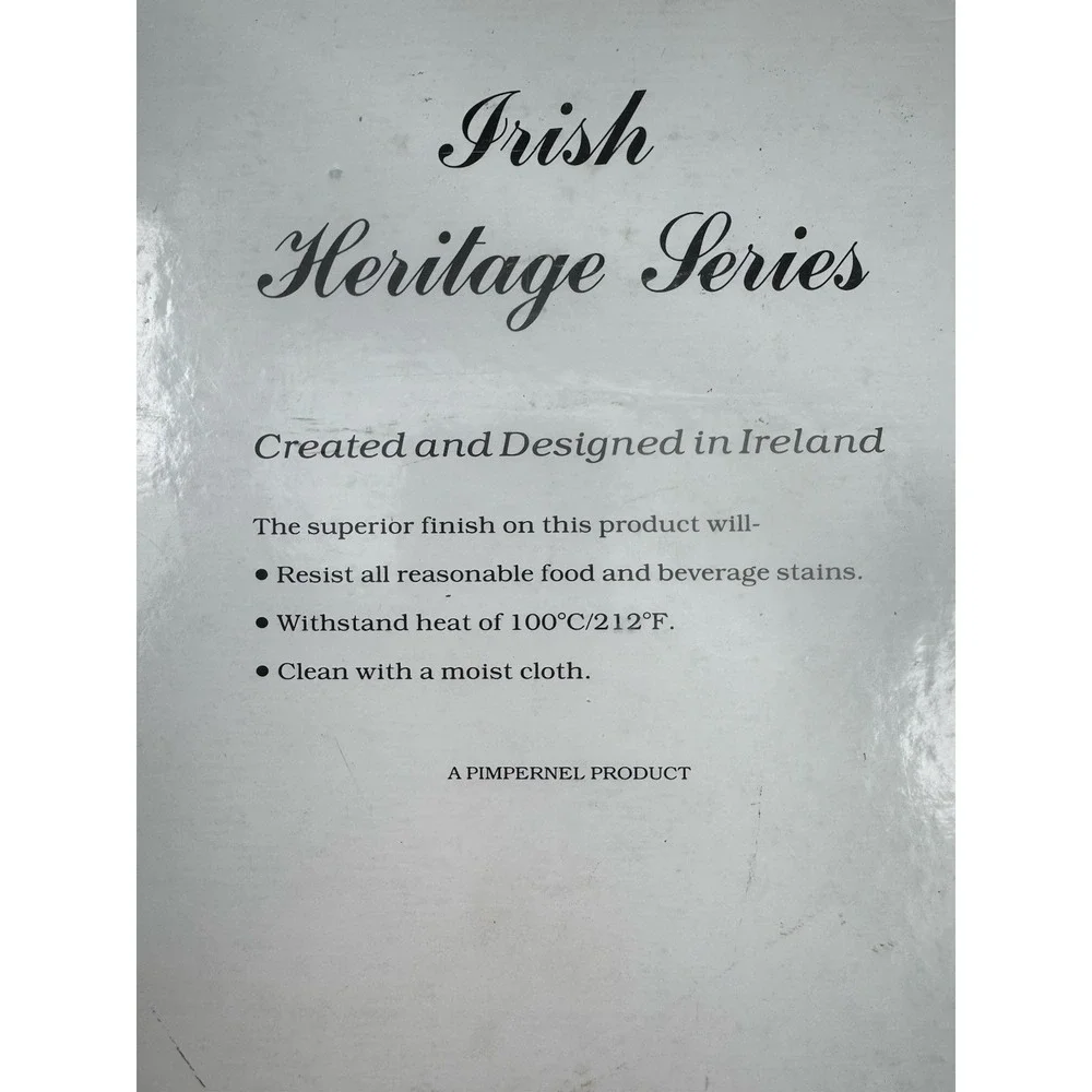 Collectible Irish Heritage Series Placemats Set of 6 Blarney Castles Decor Table